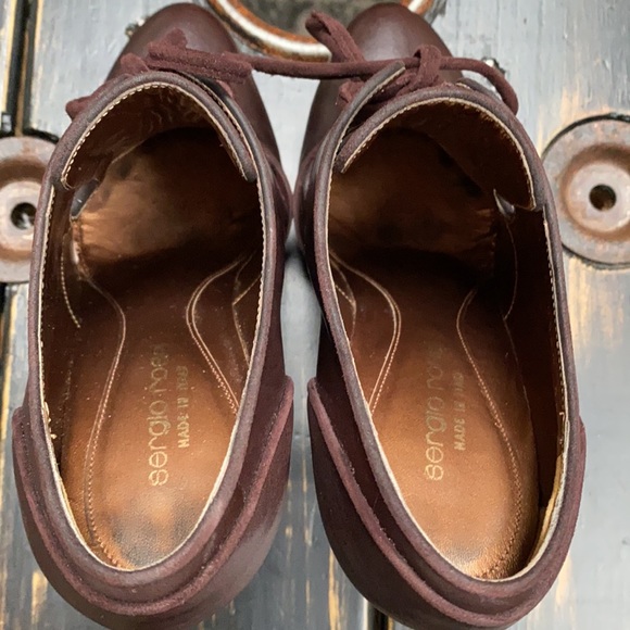 Sergio Rossi Lace Front Heeled Ankle Boots - Picture 8 of 12